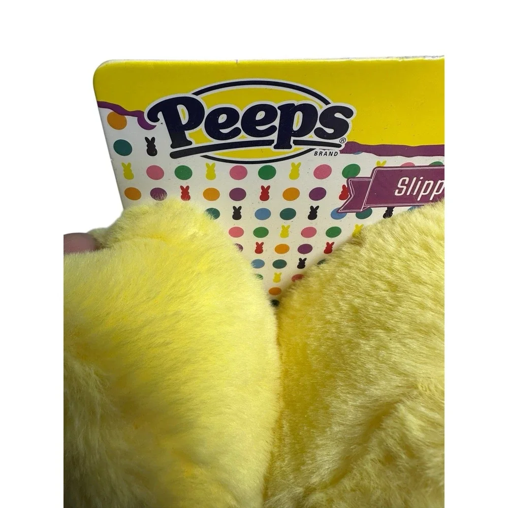 PEEPS kids slippers & headband set size medium‎ 13 1 yellow super soft fuzzy